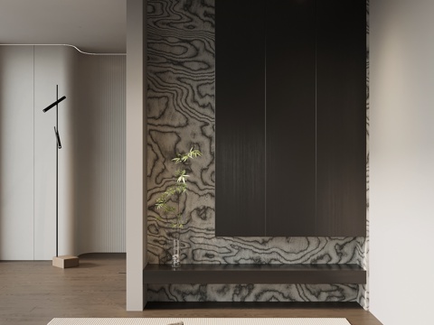 现代意式玄关su模型