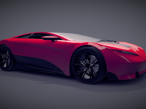  概念车 004  公共领域3d模型 