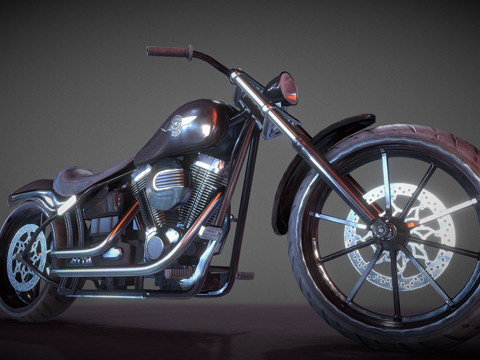  哈雷戴维森 突破者3d模型3d模型 