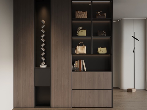 现代意式玄关柜 边柜su模型