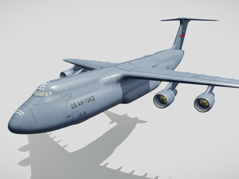  洛克希德C5银河3d模型 