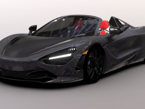  迈凯伦 720s 蜘蛛3d模型 