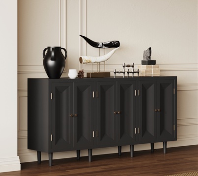  法式复古玄关柜 边柜3d模型 