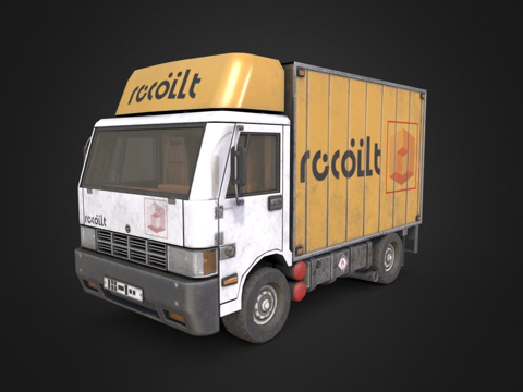  卡车 带纹理3d模型 