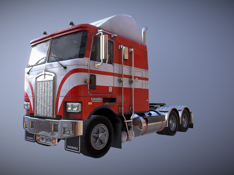  美国卡车3d模型 