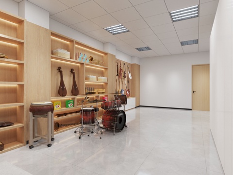  储物室 美术教室3d模型 