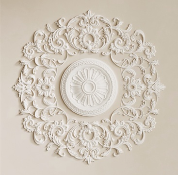  法式复古灯盘3d模型 