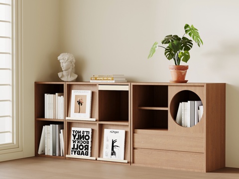 中古书柜 置物柜su模型