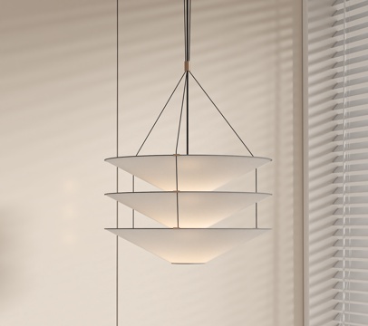 现代吊灯su模型