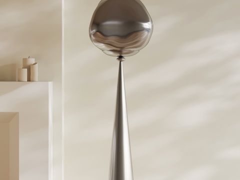  现代意式落地灯 落地摆件3d模型 