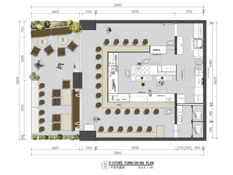 板前料理板前烧烤日韩料理日式料理平面布置图cad施工图