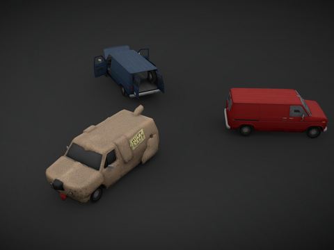  福特 Econoline E150 以 MUTT CUTTS3d模型 