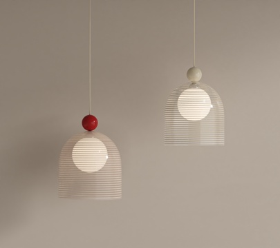 法式奶油吊灯su模型