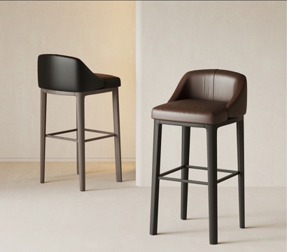  现代意式吧凳 吧椅3d模型 