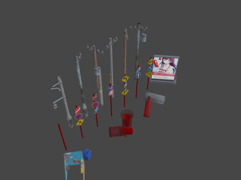  日本交通资产3d模型 