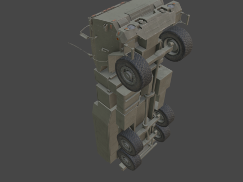  M142高机动性炮兵火箭系统3d模型 