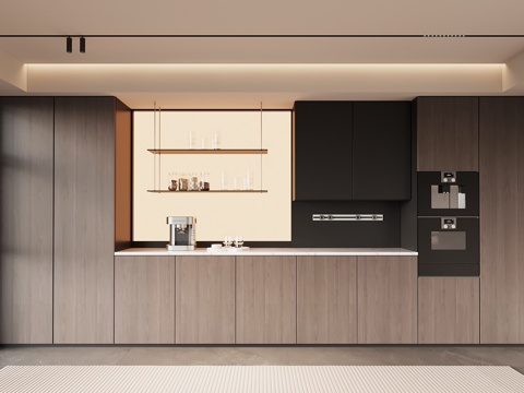 现代意式餐边柜 酒柜su模型