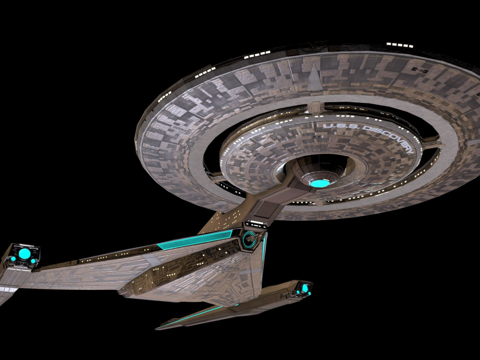  星际迷航  美国星舰 发现号3d模型 