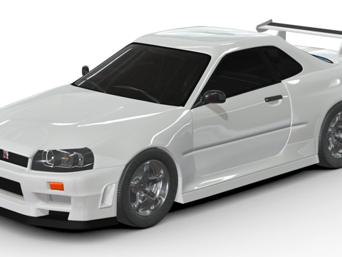  日产 GTR R34 天际线  GTR 天际线3d模型 