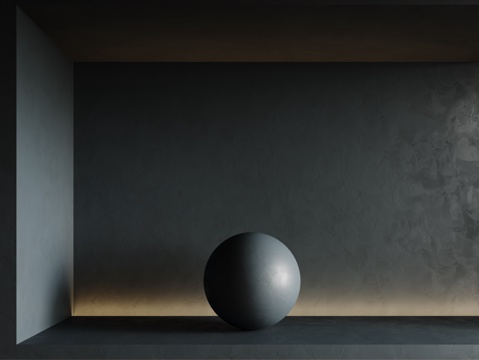  现代涂料 微水泥 艺术漆 肌理漆 水泥墙su模型 