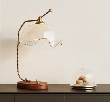 法式复古台灯su模型