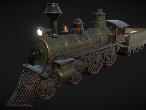  狂野西部机车3d模型 