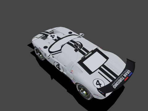  福特GT LM规格II测试车凯文ケビン3d模型 