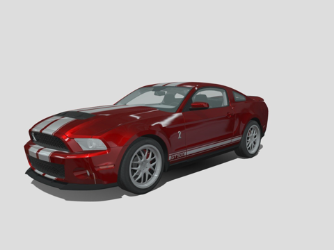  福特 野马 谢尔比 20123d模型 
