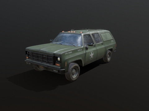  军用卡车3d模型 