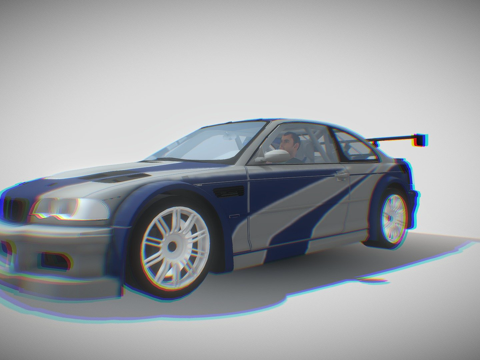  宝马 M3 GTR 剃刀3d模型 