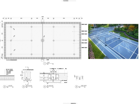 羽毛球场cad施工图