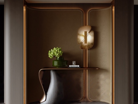  意式玄关3d模型 