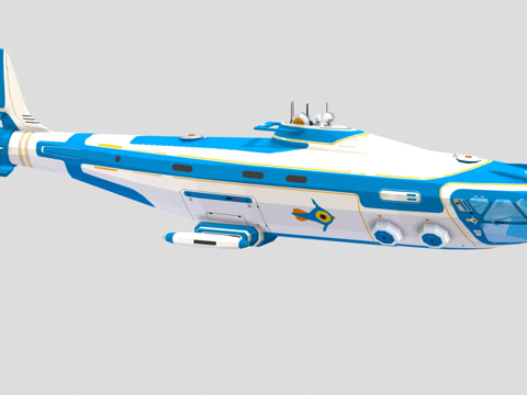  阿特拉斯潜艇3d模型 