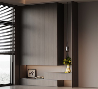 意式玄关柜 装饰柜su模型