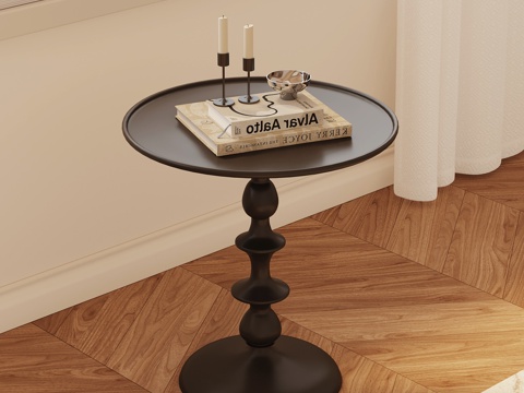 法式复古边几su模型