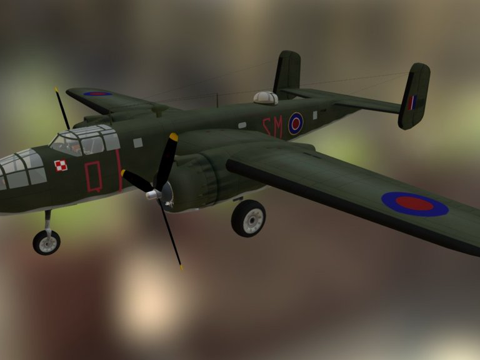  北美B25米切尔3d模型 