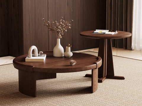  新中式茶几3d模型 