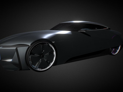  捷豹E豪华概念车3d模型 