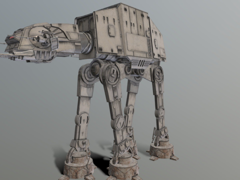  ATAT帝国步行机3d模型 
