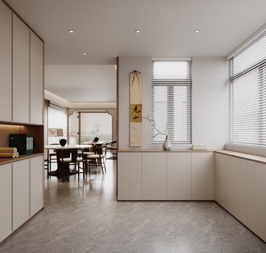  宋式玄关3d模型 