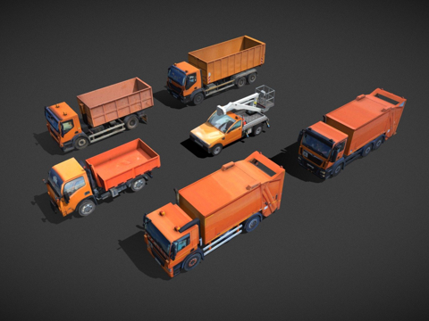  维修车辆3d模型 