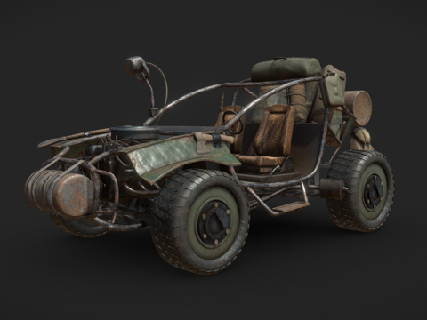  后末日车辆3d模型 