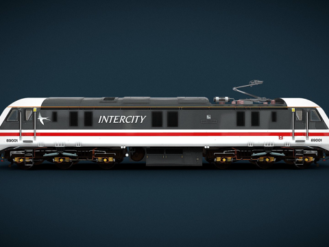  火车英国铁路89级飞行獾3d模型 