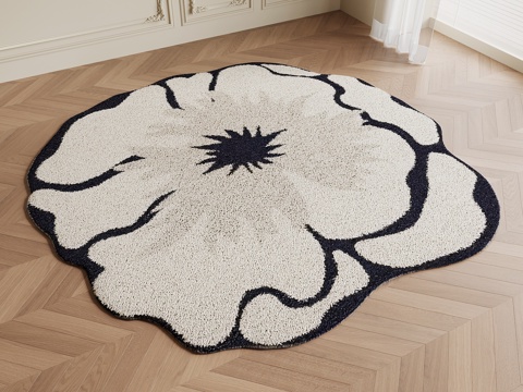 现代地毯 异形地毯su模型