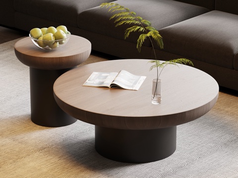  现代意式茶几3d模型 