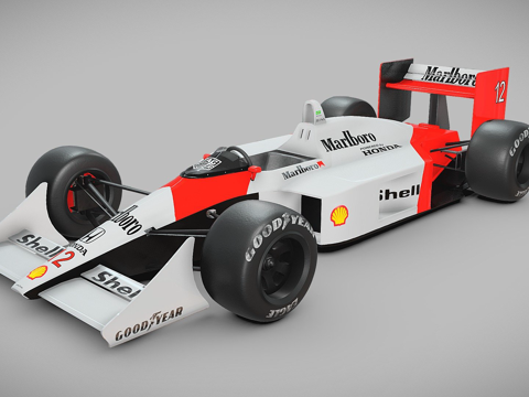  迈凯伦 MP44 F1 赛车3d模型 