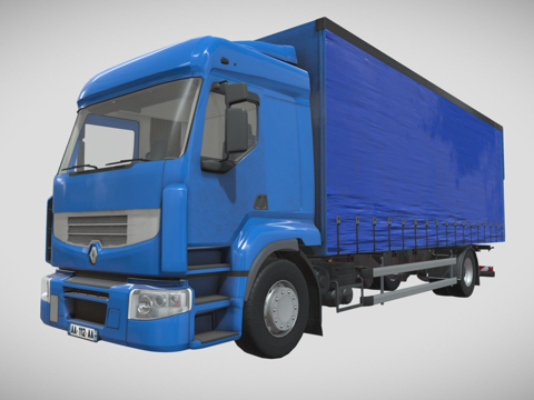  运输卡车 雷诺 Premium DXI 4403d模型 