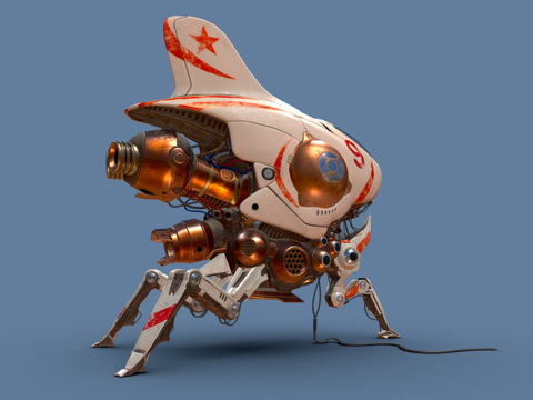  类昆虫飞船3d模型 