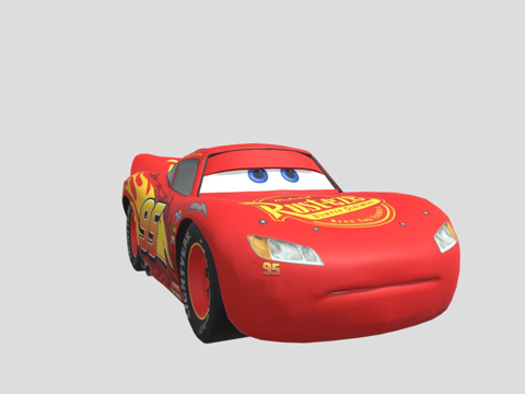  闪电麦昆3d模型 