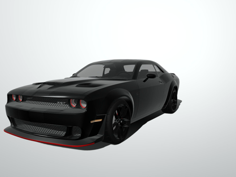  道奇 挑战者 SRT 地狱猫3d模型 